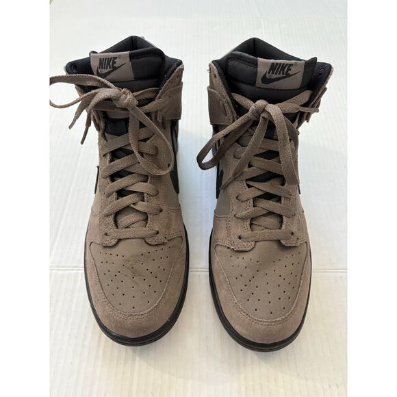 Nike Men\'s Dunk High Top Sneakers Dark Mushroom Size 9 Brown Suede Shoes 904233 main image 7